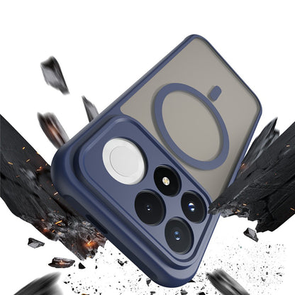 Coque MagSafe pour Xiaomi Poco F9 Pro, Techsuit, HaloFrost II, bleu marine