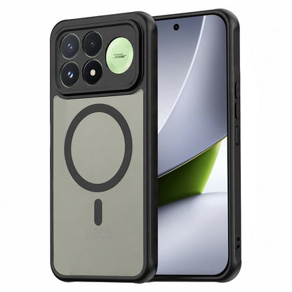 Coque MagSafe pour Xiaomi Poco F9 Pro, Techsuit, HaloFrost II, noire