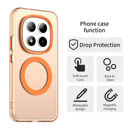 MagSafe Hülle für Xiaomi Poco M8 Pro / Redmi Note 15 Pro+ 5G, Techsuit, CandyCase, Orange