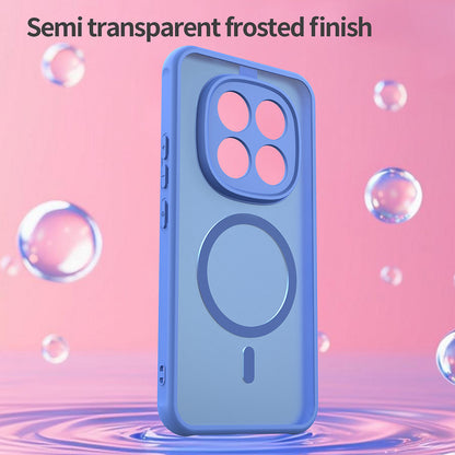 MagSafe Hülle für Xiaomi Poco M8 Pro / Redmi Note 15 Pro+ 5G, Techsuit, HaloFrost II, Blau