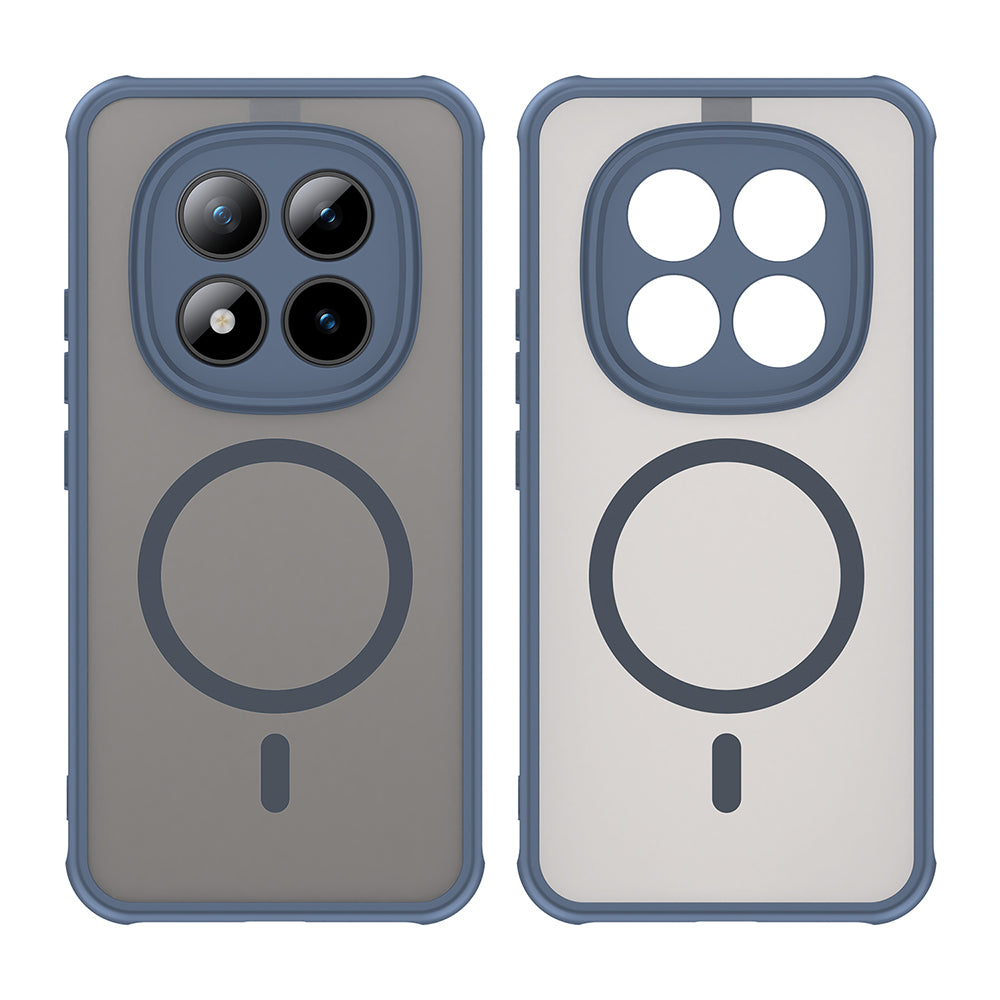 MagSafe Hülle für Xiaomi Poco M8 Pro / Redmi Note 15 Pro+ 5G, Techsuit, HaloFrost II, Marineblau