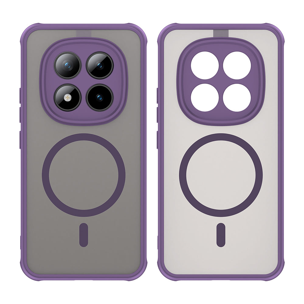 Custodia MagSafe per Xiaomi Poco M8 Pro / Redmi Note 15 Pro+ 5G, Techsuit, HaloFrost II, Viola
