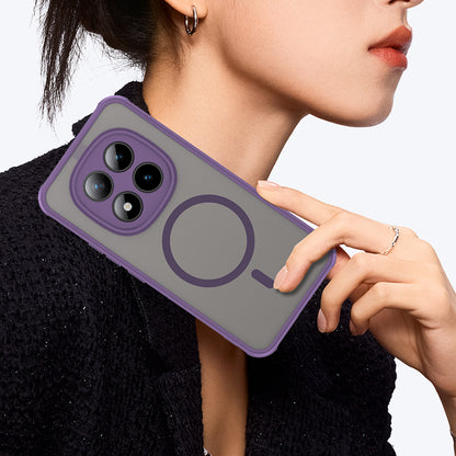 Custodia MagSafe per Xiaomi Poco M8 Pro / Redmi Note 15 Pro+ 5G, Techsuit, HaloFrost II, Viola
