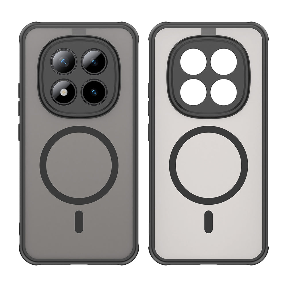 Custodia MagSafe per Xiaomi Poco M8 Pro / Redmi Note 15 Pro+ 5G, Techsuit, HaloFrost II, Nera