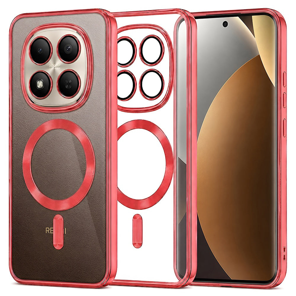 MagSafe-Hülle für Xiaomi Poco M8 Pro / Redmi Note 15 Pro+ 5G, Techsuit, Luxury Crystal, Rot