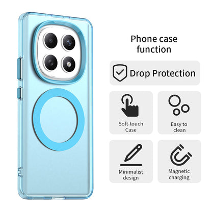 Custodia MagSafe per Xiaomi Poco M8 / Redmi Note 15 5G / Note 15 4G, Techsuit, CandyCase, Blu