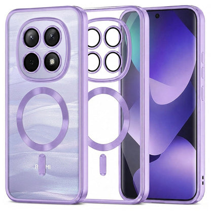 Coque MagSafe pour Xiaomi Poco M8 / Redmi Note 15 5G / Note 15 4G, Techsuit, Luxury Crystal, Violet Clair