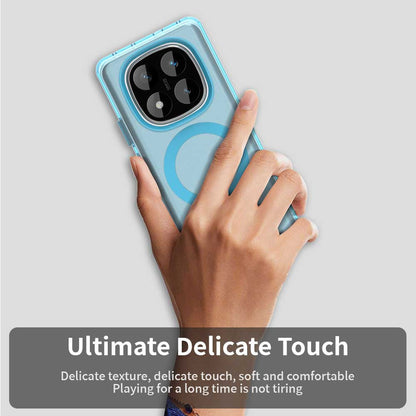 Custodia MagSafe per Xiaomi Poco X7 / Redmi Note 14 Pro 5G, Techsuit, CandyCase, Blu