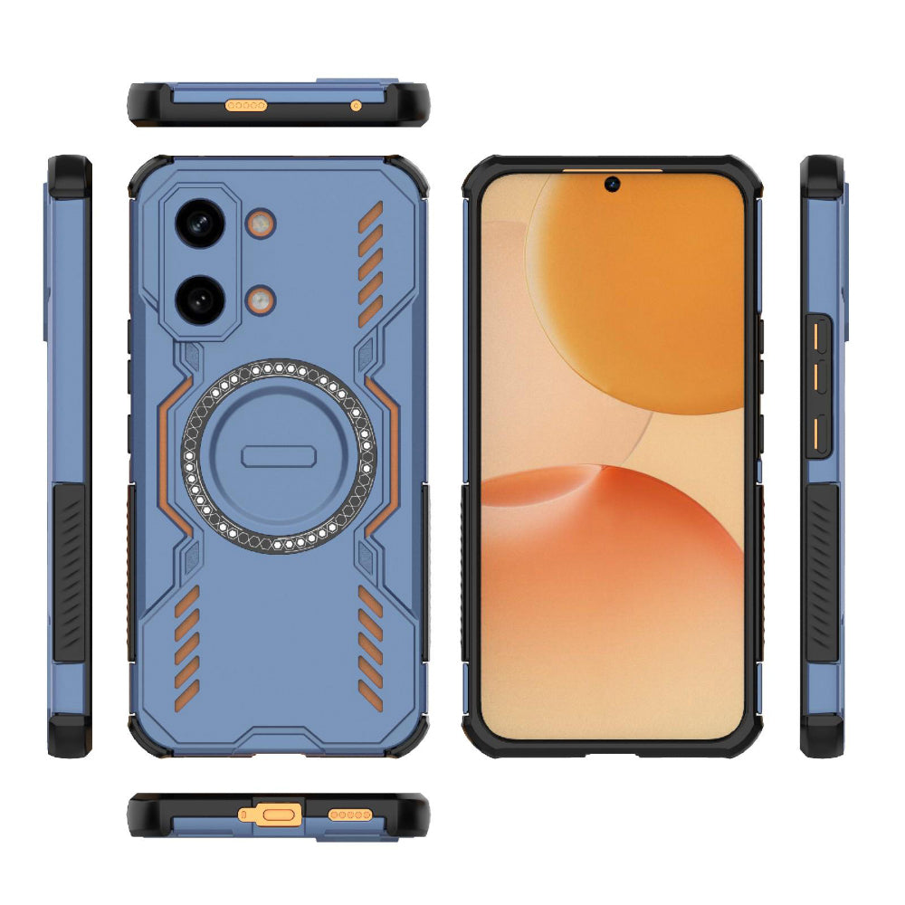 Custodia MagSafe per Xiaomi Poco X8 Pro Max, Techsuit, ArmorMag, Blu