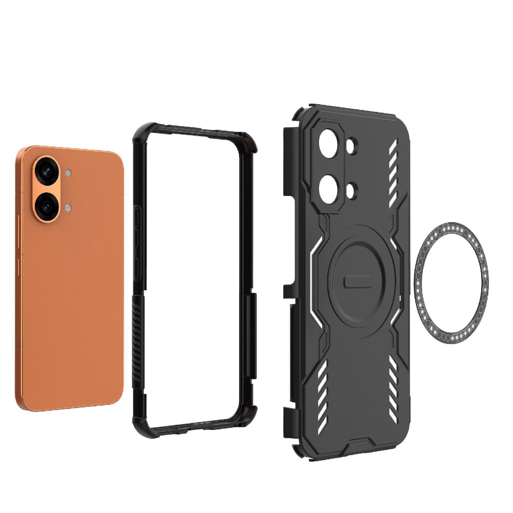 Custodia MagSafe per Xiaomi Poco X8 Pro Max, Techsuit, ArmorMag, Nera