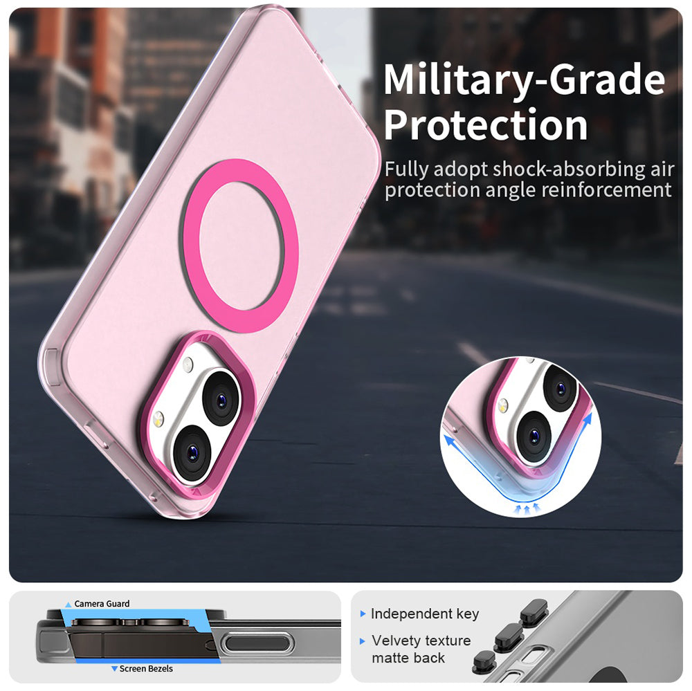 Coque MagSafe pour Xiaomi Poco X8 Pro Max, Techsuit, CandyCase, Rose