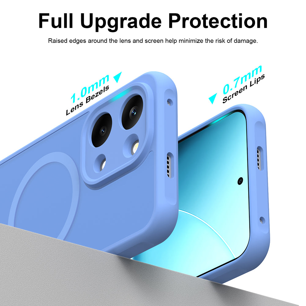 Custodia MagSafe per Xiaomi Poco X8 Pro Max, Techsuit, HaloFrost II, Blu