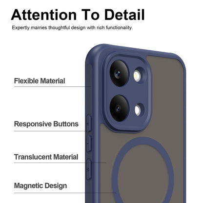 MagSafe-Hülle für Xiaomi Poco X8 Pro Max, Techsuit, HaloFrost II, Marineblau