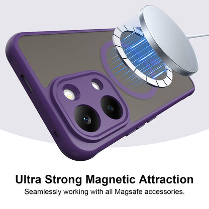 Coque MagSafe pour Xiaomi Poco X8 Pro Max, Techsuit, HaloFrost II, Violet