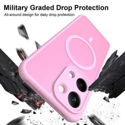 Coque MagSafe pour Xiaomi Poco X8 Pro Max, Techsuit, HaloFrost II, Rose