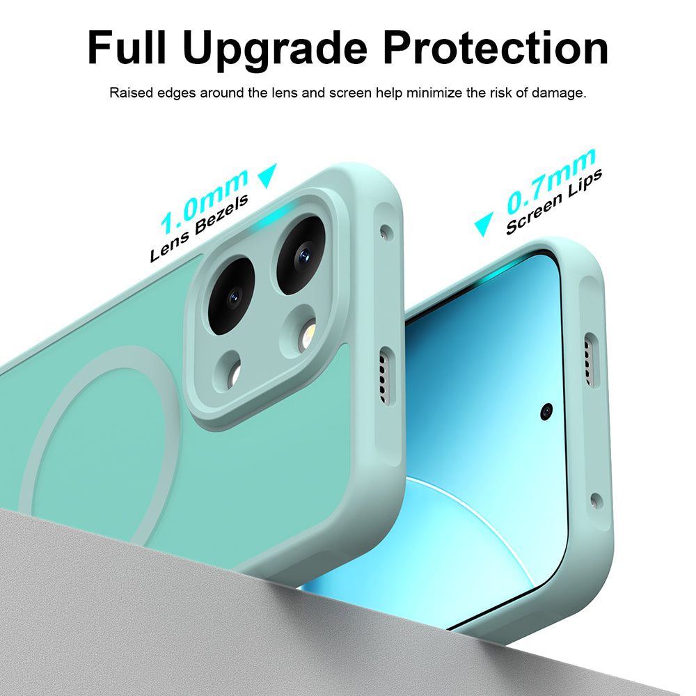 MagSafe-Hülle für Xiaomi Poco X8 Pro Max, Techsuit, HaloFrost II, Hellgrün