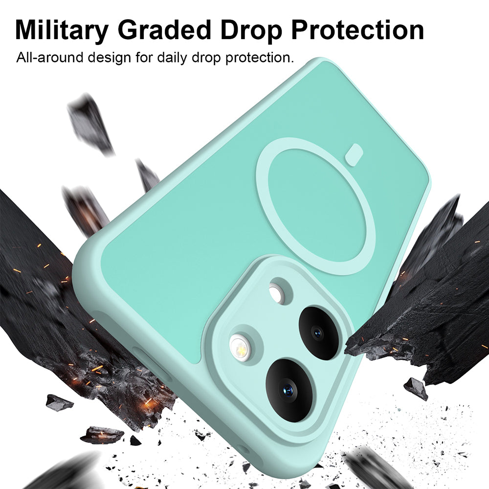 MagSafe-Hülle für Xiaomi Poco X8 Pro Max, Techsuit, HaloFrost II, Hellgrün