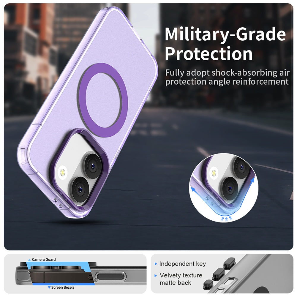 Coque MagSafe pour Xiaomi Poco X8 Pro, Techsuit, CandyCase, Violet