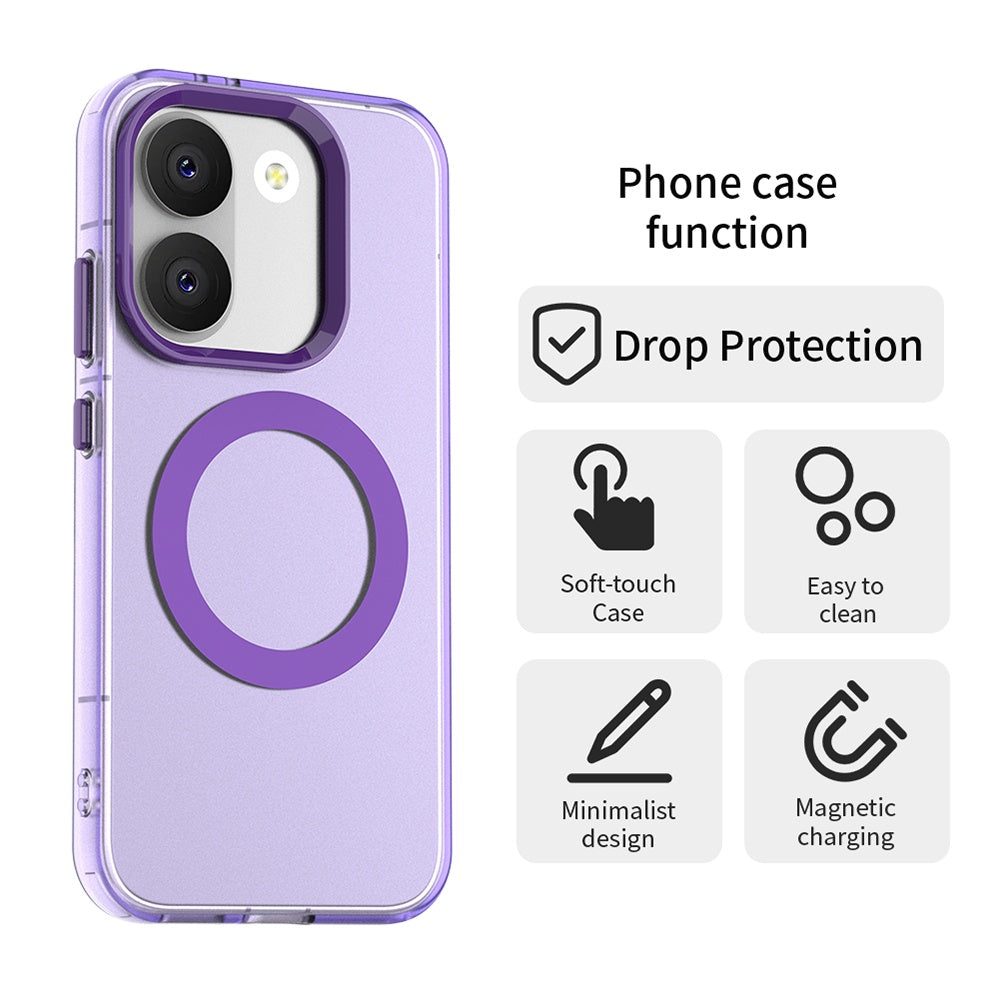 Coque MagSafe pour Xiaomi Poco X8 Pro, Techsuit, CandyCase, Violet