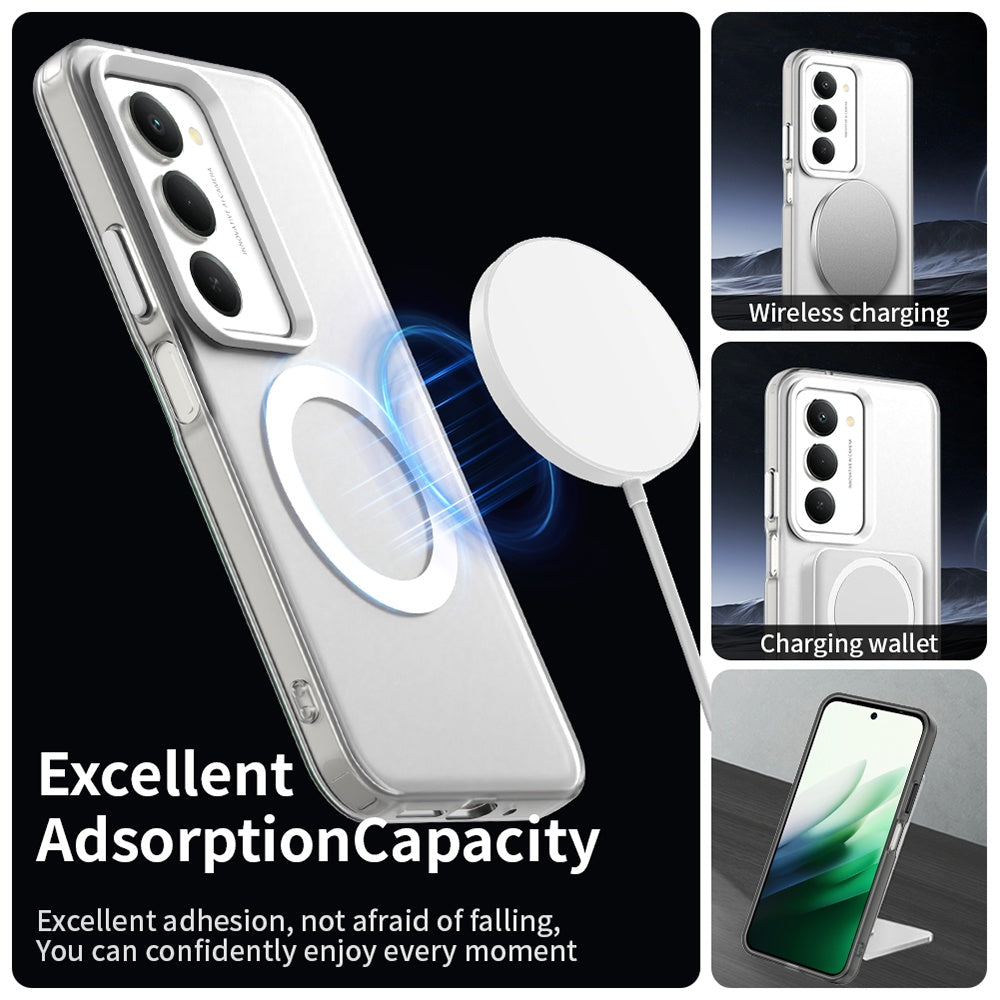 Custodia MagSafe per Xiaomi Redmi 15 5G / 15 4G, Techsuit, CandyCase, Bianca