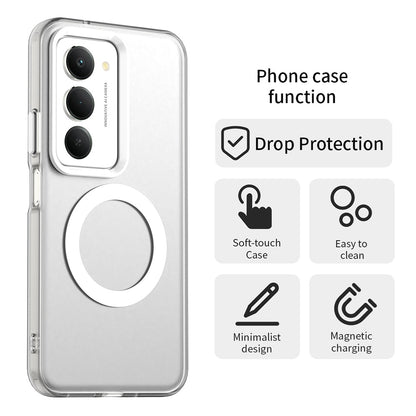 Custodia MagSafe per Xiaomi Redmi 15 5G / 15 4G, Techsuit, CandyCase, Bianca