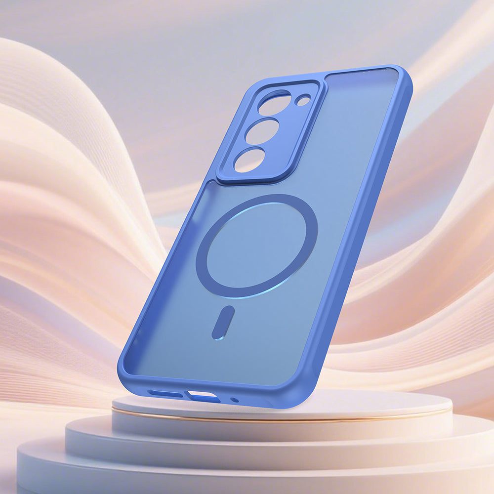 Coque MagSafe pour Xiaomi Redmi 15 5G / 15 4G, Techsuit, HaloFrost II, Bleue