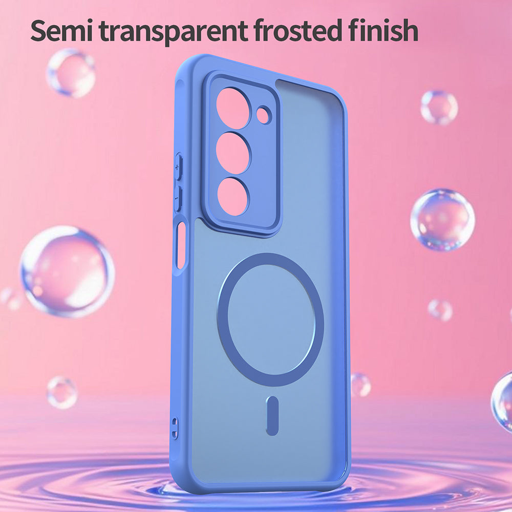 Coque MagSafe pour Xiaomi Redmi 15 5G / 15 4G, Techsuit, HaloFrost II, Bleue
