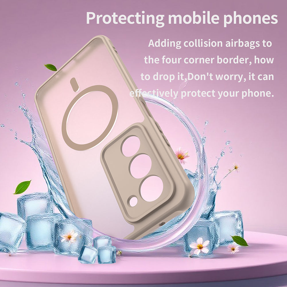 Étui MagSafe pour Xiaomi Redmi 15 5G / 15 4G, Techsuit, HaloFrost II, Doré