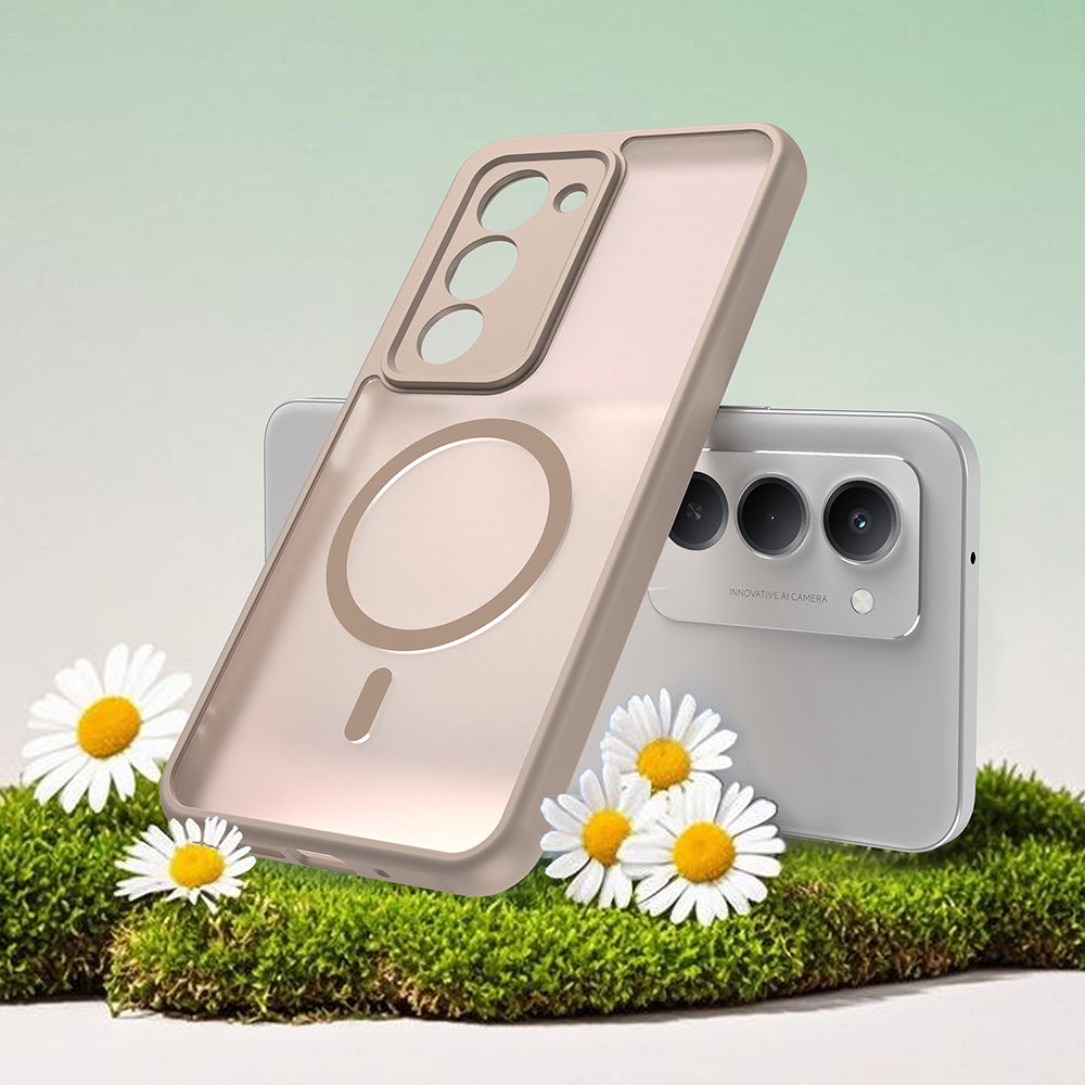 Étui MagSafe pour Xiaomi Redmi 15 5G / 15 4G, Techsuit, HaloFrost II, Doré