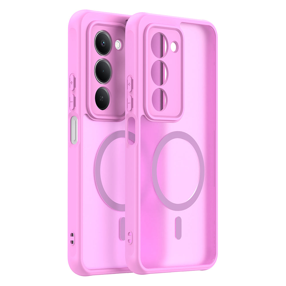 MagSafe Hülle für Xiaomi Redmi 15 5G / 15 4G, Techsuit, HaloFrost II, Rosa