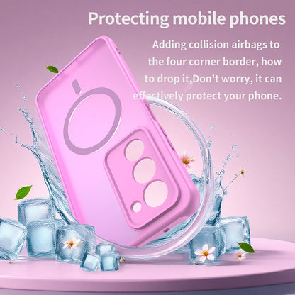 MagSafe Hülle für Xiaomi Redmi 15 5G / 15 4G, Techsuit, HaloFrost II, Rosa