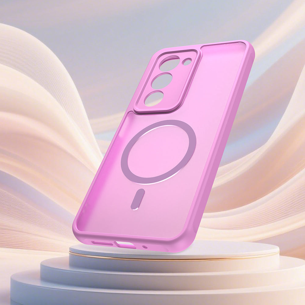 MagSafe Hülle für Xiaomi Redmi 15 5G / 15 4G, Techsuit, HaloFrost II, Rosa