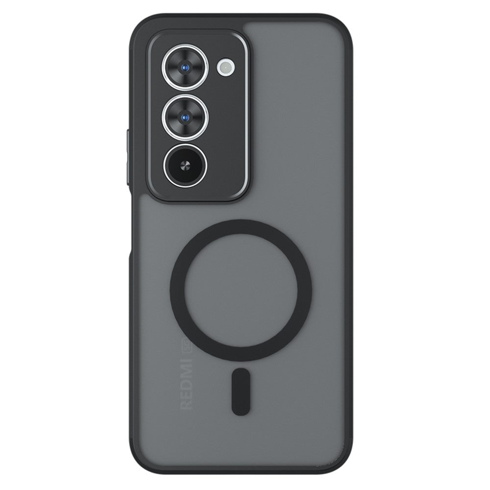 Étui MagSafe pour Xiaomi Redmi 15 5G / 15 4G, Techsuit, PureFrost, Noir Satiné