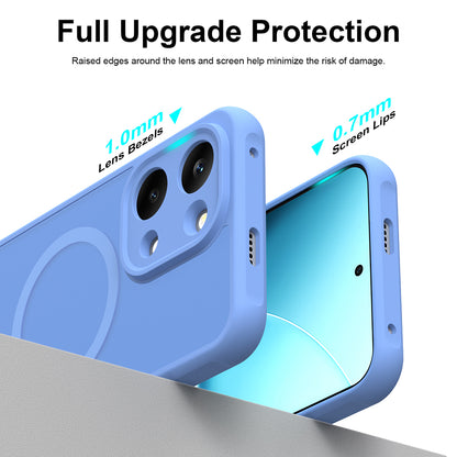 Coque MagSafe pour Xiaomi Redmi 17 5G / 17 4G, Techsuit, HaloFrost II, bleue