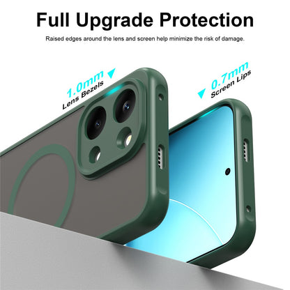 Custodia MagSafe per Xiaomi Redmi 17 5G / 17 4G, Techsuit, HaloFrost II, Verde