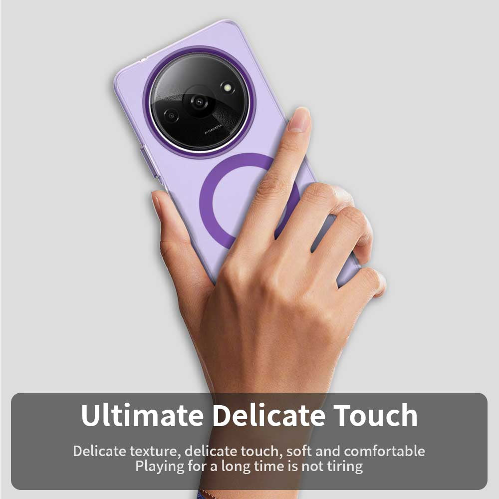 Custodia MagSafe per Xiaomi Redmi A3x / A3, Techsuit, CandyCase, Viola