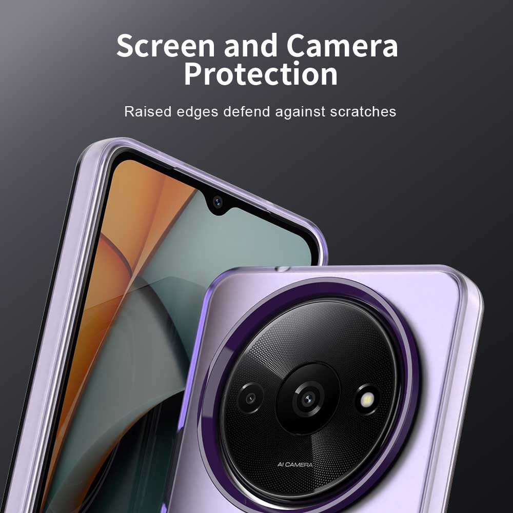 Custodia MagSafe per Xiaomi Redmi A3x / A3, Techsuit, CandyCase, Viola