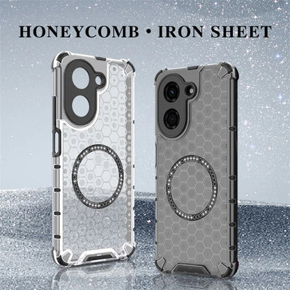 Coque MagSafe pour Xiaomi Redmi A5 4G (Régional), Techsuit, HoneyComb Shield, Blanche