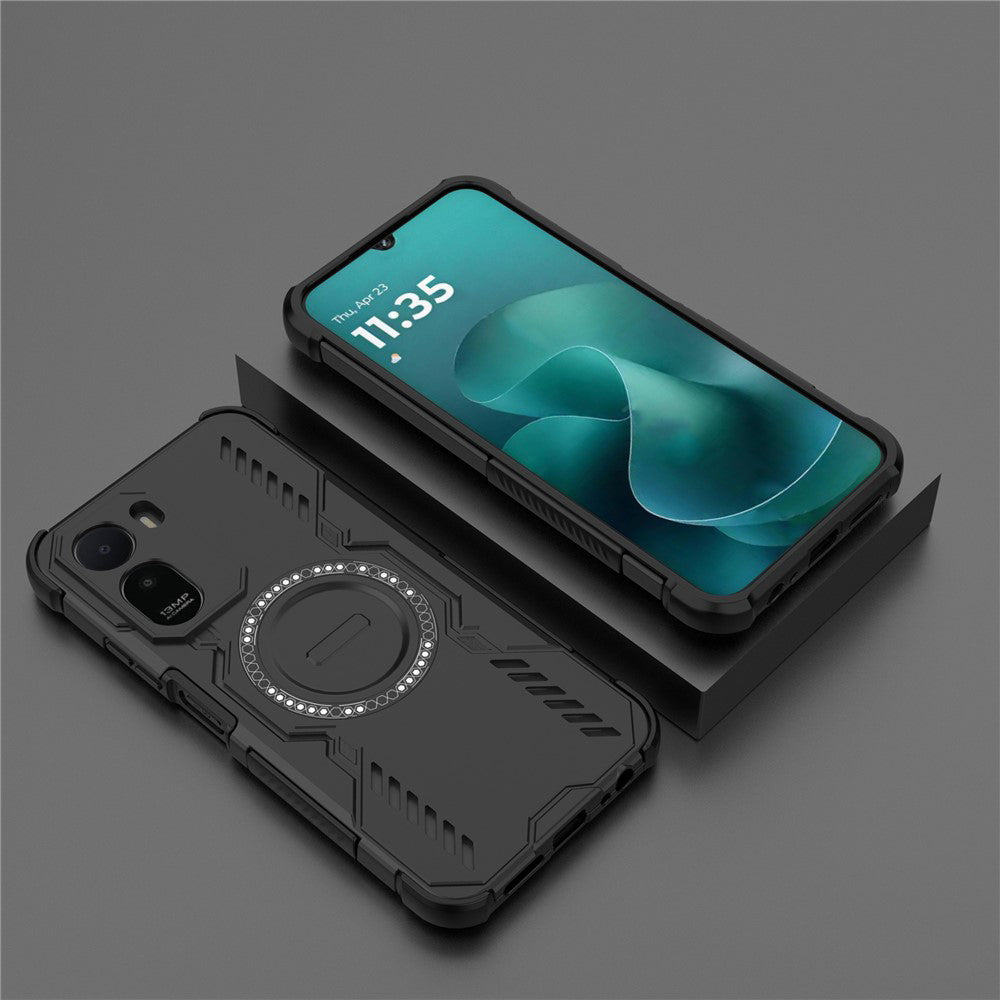 Custodia MagSafe per Xiaomi Redmi A7 Pro 4G, Techsuit, ArmorMag, Nera