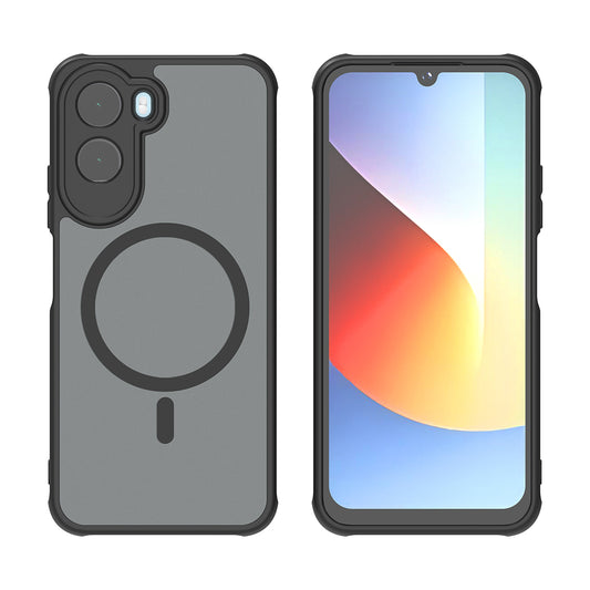 MagSafe-Hülle für Xiaomi Redmi A7 Pro 4G, Techsuit, HaloFrost II, Schwarz