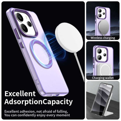 Custodia MagSafe per Xiaomi Redmi Note 14 4G (Regionale), Techsuit, CandyCase, Viola