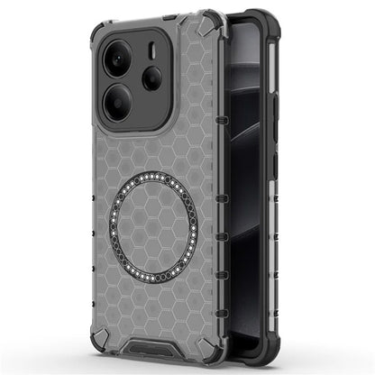 Coque MagSafe pour Xiaomi Redmi Note 14 4G (Régional), Techsuit, HoneyComb Shield, Noire