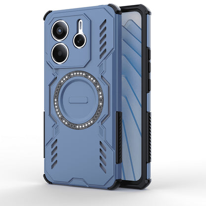 Coque MagSafe pour Xiaomi Redmi Note 14 5G, Techsuit, ArmorMag, Bleue