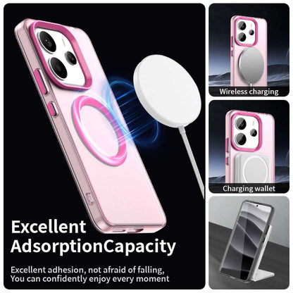 Custodia MagSafe per Xiaomi Redmi Note 14 5G, Techsuit, CandyCase, Rosa