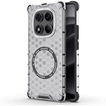 Custodia MagSafe per Xiaomi Redmi Note 14 Pro 4G, Techsuit, HoneyComb Shield, Bianca