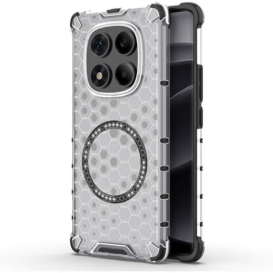 Coque MagSafe pour Xiaomi Redmi Note 14 Pro 4G, Techsuit, HoneyComb Shield, Blanche
