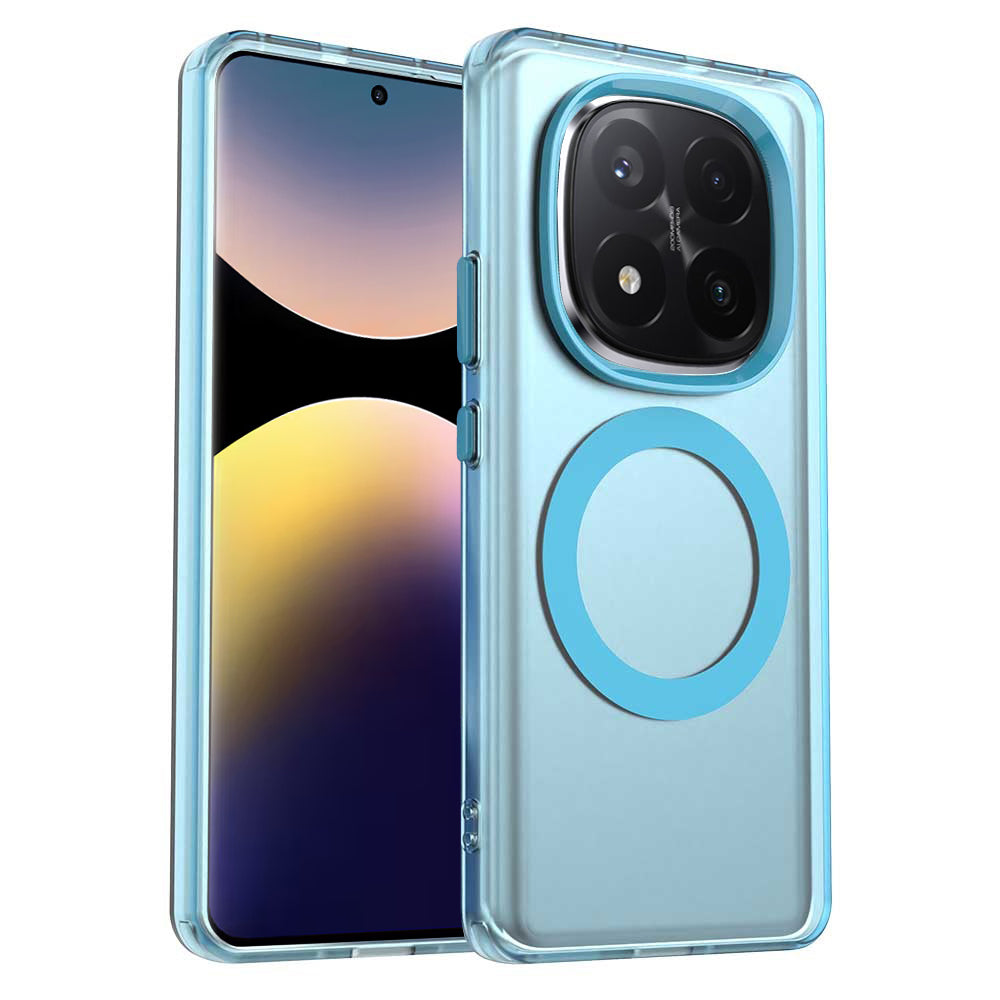 Custodia MagSafe per Xiaomi Redmi Note 14 Pro+ 5G, Techsuit, CandyCase, Blu