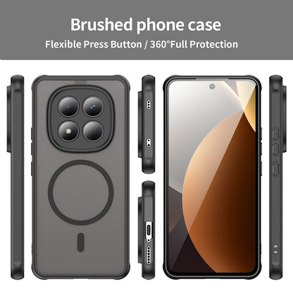 Custodia MagSafe per Xiaomi Redmi Note 15 Pro 4G, Techsuit, HaloFrost II, Nera