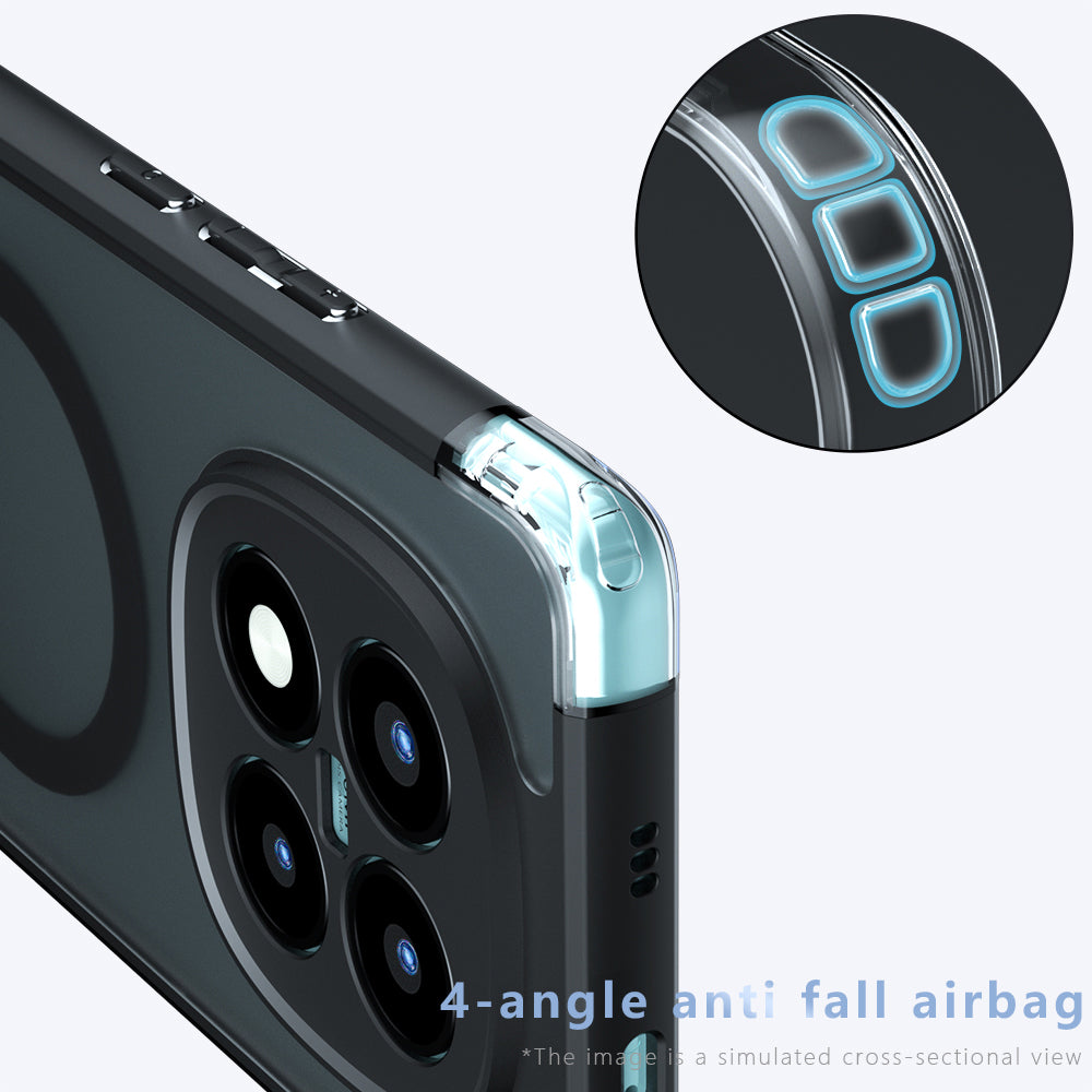 Custodia MagSafe per Xiaomi Redmi Note 15 Pro 4G, Techsuit, PureFrost, Nera Satinata