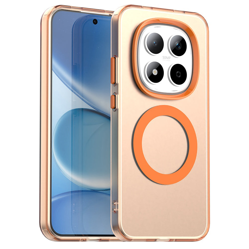 MagSafe Hülle für Xiaomi Redmi Note 15 Pro 5G, Techsuit, CandyCase, Orange